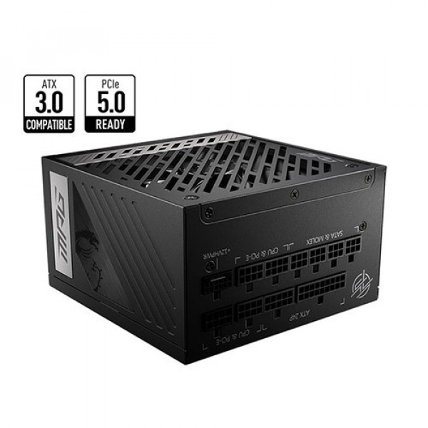 Nguồn Máy Tính MSI MPG A1000G PCIE 5.0 (1000W, 80 Plus Gold, ATX 3.0)