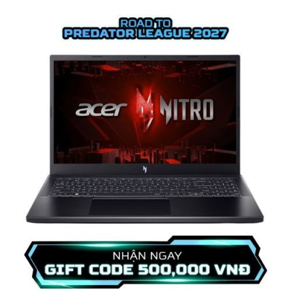 Laptop Acer Nitro V ANV15-51-76B9 NH.QN8SV.008 (Core™ i7-13620H | 16GB | 512GB | RTX 4050 | 15.6 inch FHD 180Hz | Win 11 | Đen)
