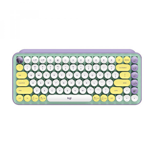 Bàn phím cơ không dây Logitech POP Keys TÍM-TRẮNG (DAYDREAM_MINT)