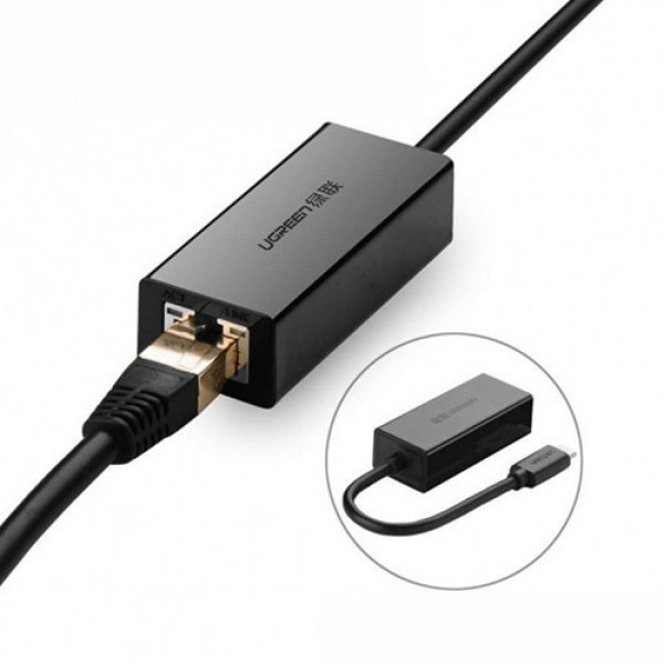 Bộ chuyển đổi USB Type-C sang Gigabit màu đen Ugreen (50307)