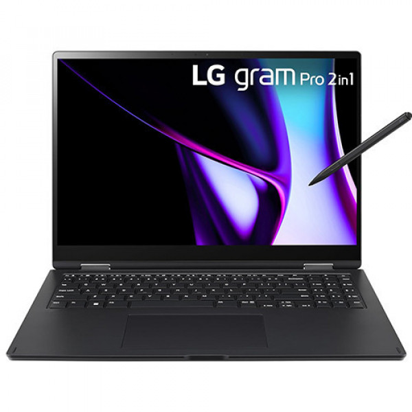 Laptop LG Gram Pro 2in1 16T90SP-K.ADB9U1 (Ultra 7 155H, Ram 32GB, 2TB SSD, Intel Arc, 16 inch WQXGA+,  Win 11, Đen)