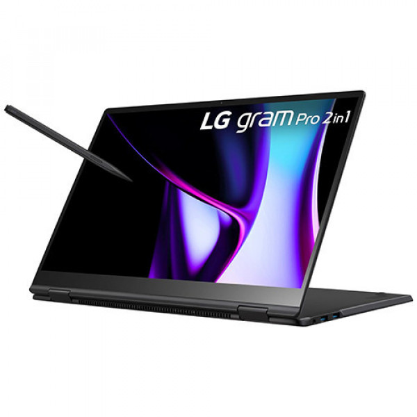 Laptop LG Gram Pro 2in1 16T90SP-K.ADB9U1 (Ultra 7 155H, Ram 32GB, 2TB SSD, Intel Arc, 16 inch WQXGA+,  Win 11, Đen)