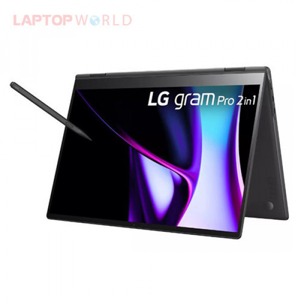 Laptop LG Gram Pro 2in1 16T90SP-K.ADB9U1 (Ultra 7 155H, Ram 32GB, 2TB SSD, Intel Arc, 16 inch WQXGA+,  Win 11, Đen)