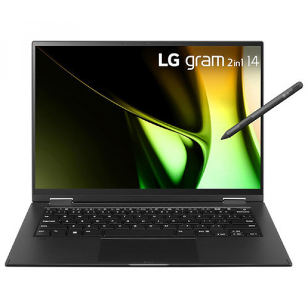 Laptop LG Gram 2024 2in1 14T90S-G.ADB9U1 (Ultra 7 155H, Ram 32GB, 2TB SSD,Intel Arc, 14 inch WUXGA , Cảm ứng,  Win 11, Đen)