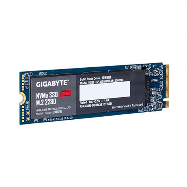 Ổ cứng SSD Gigabyte GP-GSM2NE3512GNTD 512Gb (NVMe PCIe/ Gen3x4 M2.2280/ 1700MB/s/ 1550MB/s)