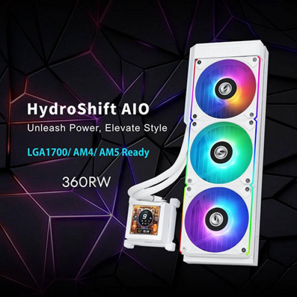 Tản Nhiệt Nước Lian Li HydroShift LCD 360RGB fan White