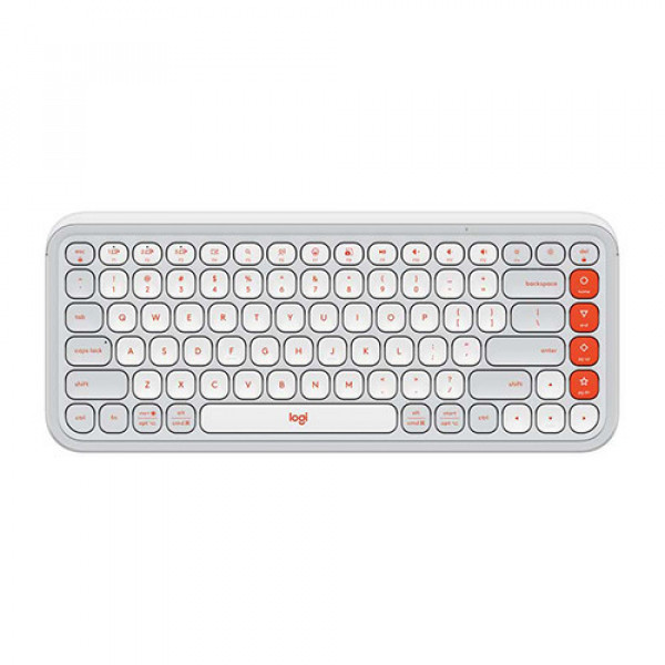 Bàn phím không dây Logitech POP ICON Keys màu trắng (OFF-WHITE)