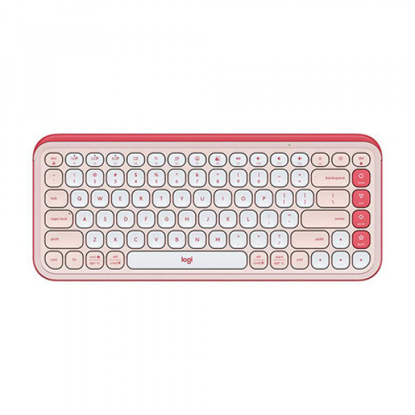 Bàn phím không dây Logitech POP ICON Keys màu hồng (ROSE)