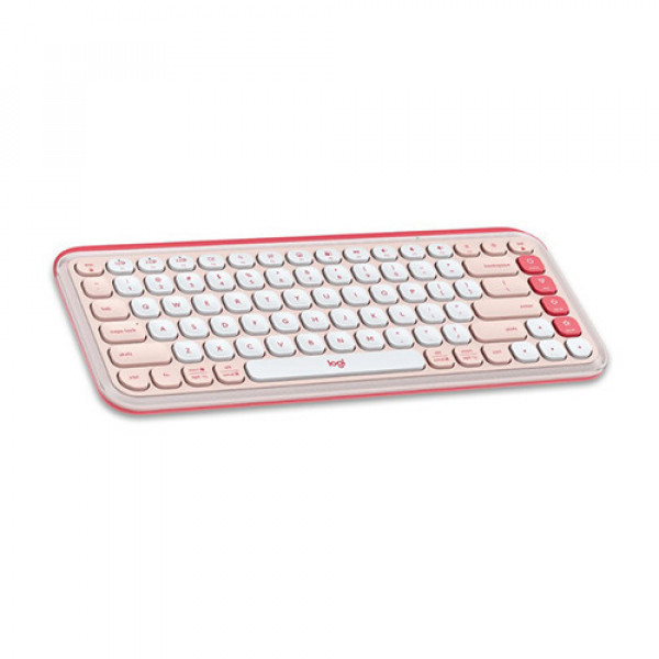 Bàn phím không dây Logitech POP ICON Keys màu hồng (ROSE)