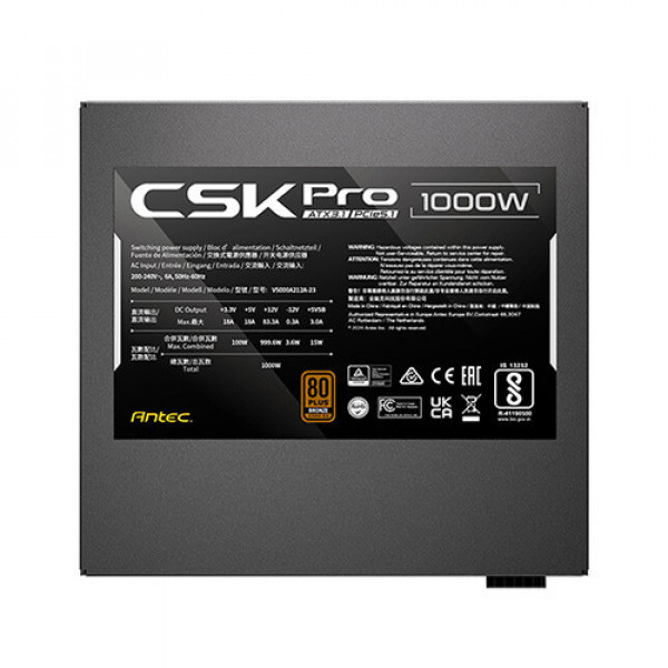Nguồn ANTEC 1000W CSK PRO EC (ATX 3.1, PCIE 5.1)