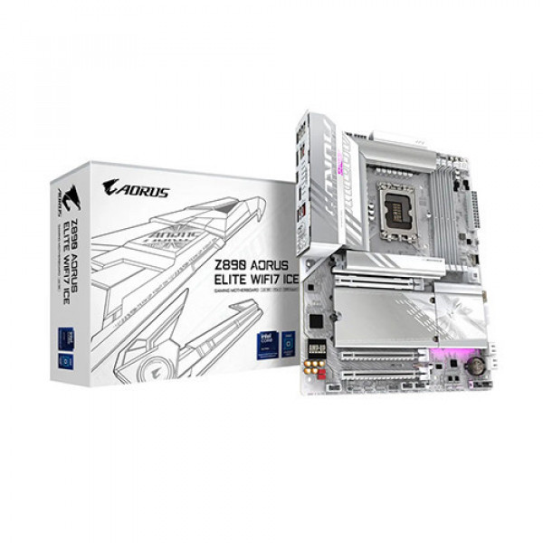 Mainboard Gigabyte Z890 AORUS ELITE WIFI7 ICE DDR5 (Wifi+Bluetooth+Thunderbolt 4)