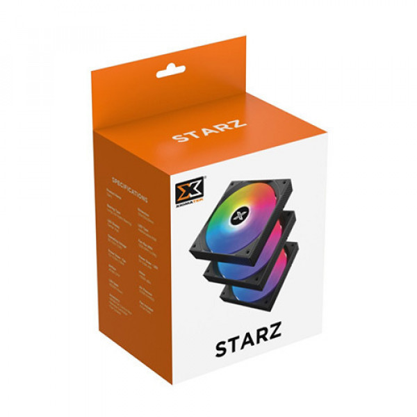 Bộ 3 Quạt tản nhiệt XIGMATEK STARZ ARGB (EN41853) Kèm Điều Khiển