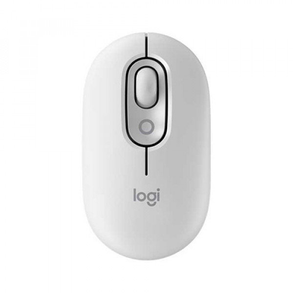 Chuột không dây Emoji Logitech POP Mouse Bluetooth màu trắng (OFF-WHITE)