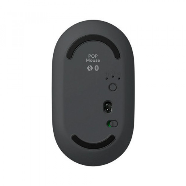 Chuột không dây Logitech POP Emoji Bluetooth màu đen than chì
