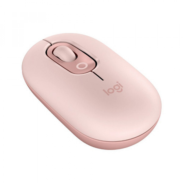 Chuột không dây Emoji Logitech POP Mouse Bluetooth màu hồng (ROSE)