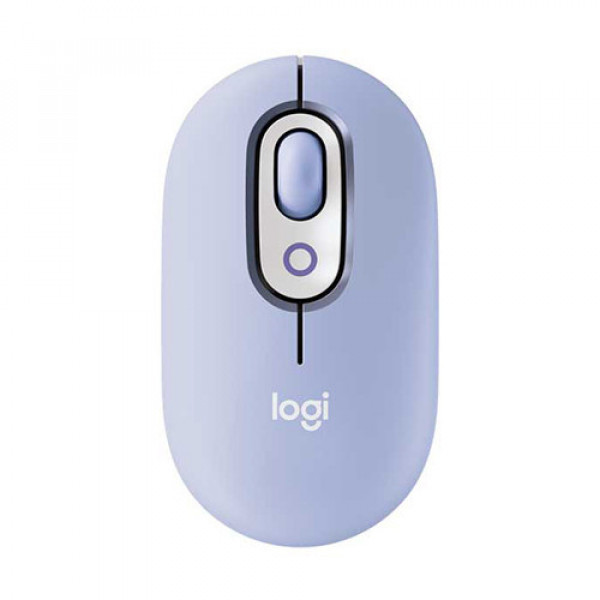 Chuột không dây Emoji Logitech POP Mouse Bluetooth màu tím (LILAC)