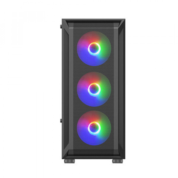 Vỏ Case KENOO ESPORT AF302 - 3F - Màu Đen (ATX/ 3 Fan RGB)