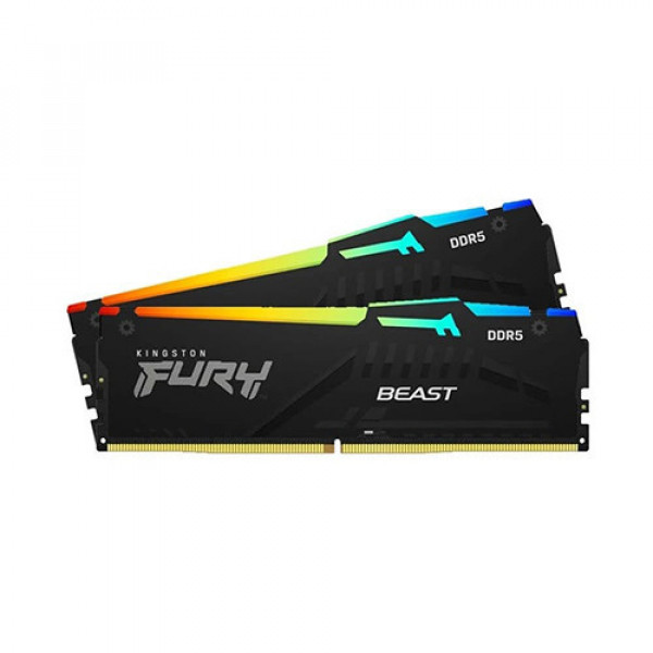 Ram Kingston FURY Beast RGB 16GB (2x8GB) DDR5 5600Mhz (KF556C40BBAK2-16)