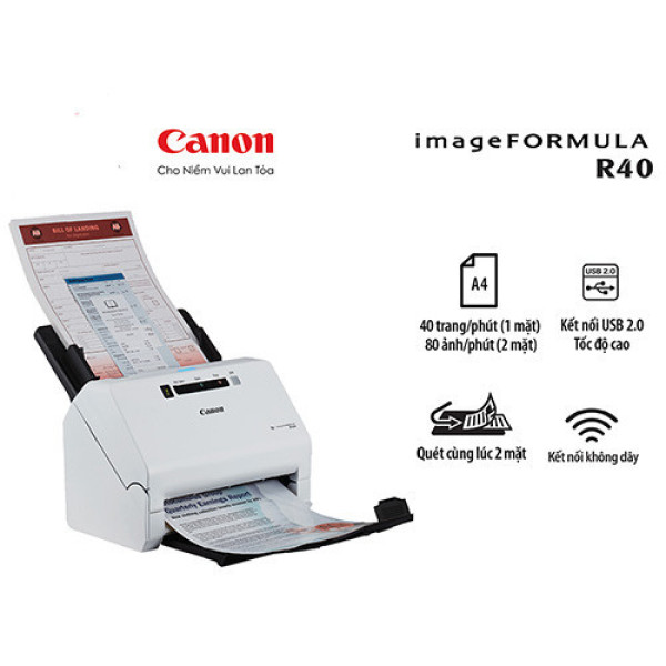 Máy Scan Canon R40 (Scan 2 mặt| A4| A5| USB)