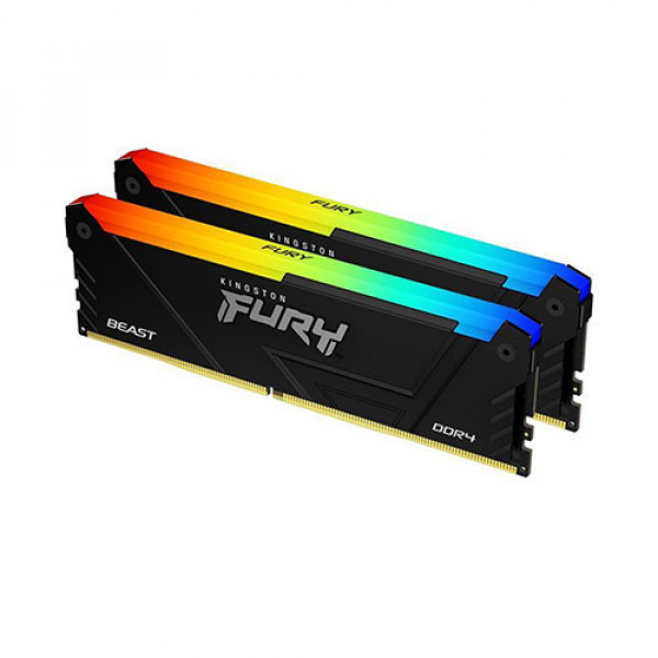 Ram Kingston FURY Beast RGB 32GB (2x16GB) DDR4 3600MHz (KF436C18BB2AK2/32)