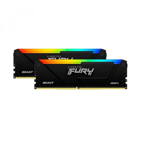 Ram Kingston FURY Beast RGB 32GB (2x16GB) DDR4 3600MHz (KF436C18BB2AK2/32)