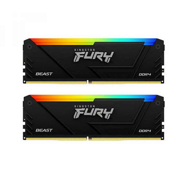 Ram Kingston FURY Beast RGB 32GB (2x16GB) DDR4 3600MHz (KF436C18BB2AK2/32)