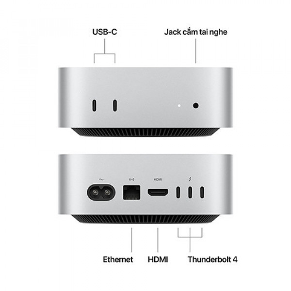 Mac mini M4 2024 10CPU 10GPU 16GB 256GB MU9D3SA/A - Chính hãng Apple Việt Nam