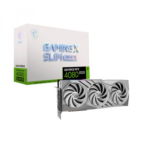 VGA MSI GeForce RTX 4080 Super 16GB Gaming X Slim White