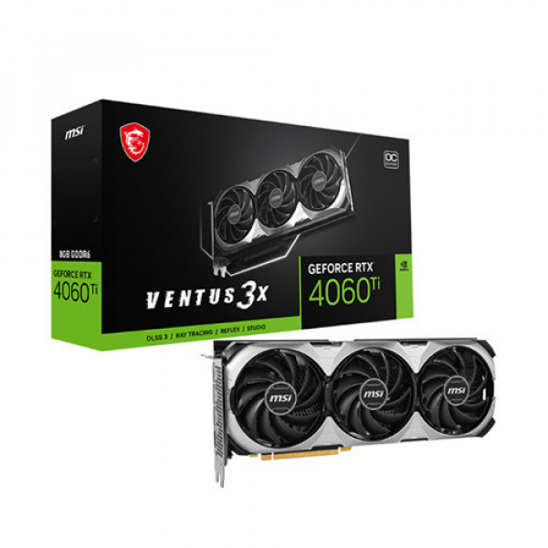 VGA MSI GeForce RTX 4060 TI VENTUS 3X E 8G OC