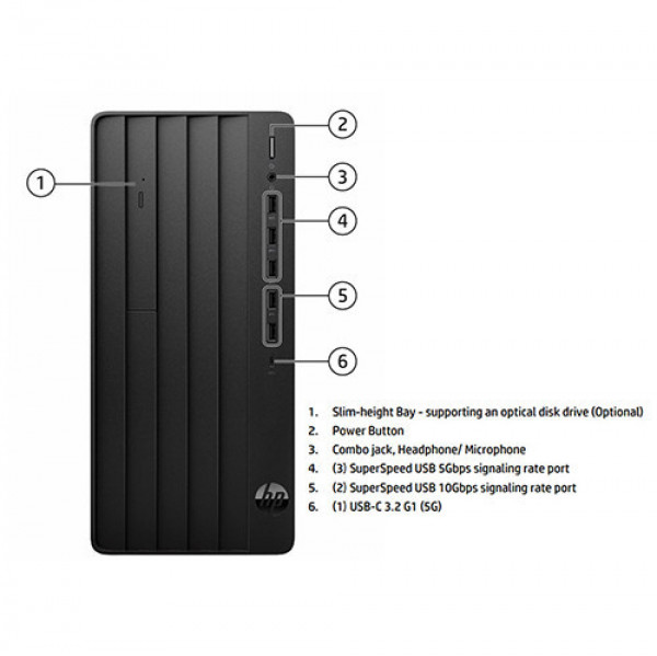PC HP Pro Tower 280 G9 PCI AY1Y3PT (Core i5-14500 | 16GB | 512GB SSD | Wifi + BT | Key | Mouse | Win11 | 1Y)
