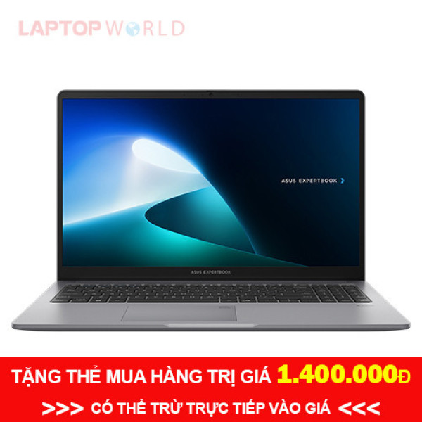 Laptop ASUS ExpertBook P1 P1503CVA-i716-50W (Core™ i7-13620H | 16GB | 512GB | Intel UHD Graphics | 15.6inch FHD | Win11 | Xám)