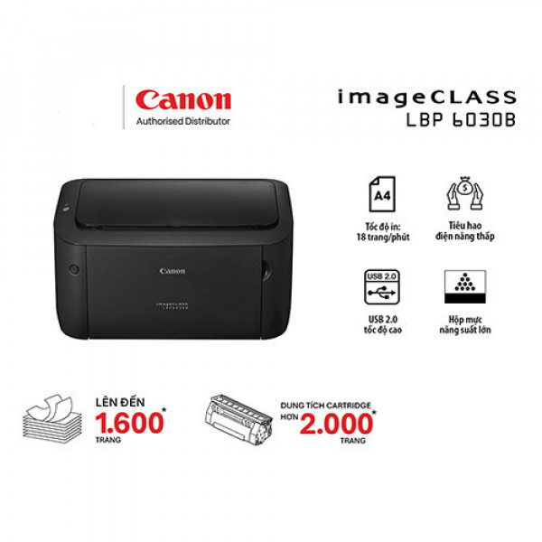 Máy in laser đen trắng Canon LBP6030B (A4/A5/ USB)
