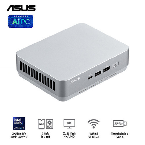 PC Mini Asus NUC 14 Pro Plus RNUC14RVSU500001I (Ultra 5 125H, Arc Graphics)