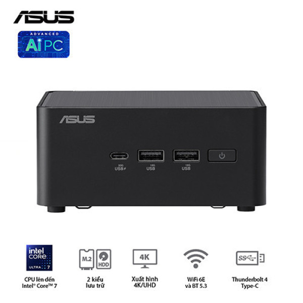 PC Mini Asus NUC 14 Pro Tall RNUC14RVHI3 (Core 3 100U | Intel UHD Graphics | NoOS)