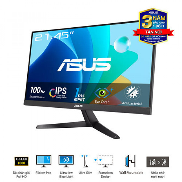 Màn Hình ASUS VY229HF-R (21.5 inch | IPS | FHD | 100Hz | 1ms)