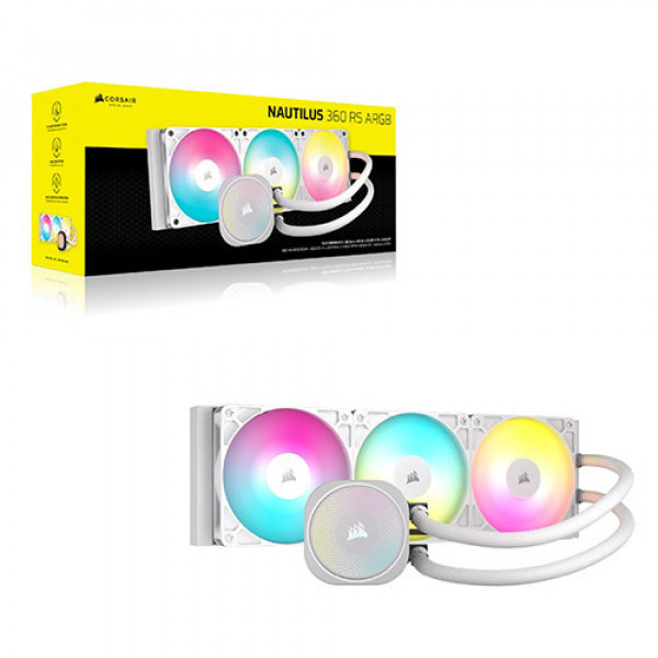Tản Nhiệt Nước Corsair NAUTILUS 360 ARGB White