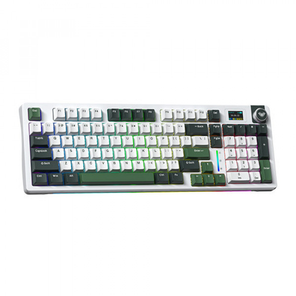 Bàn phím cơ AULA S98 Pro 3 Mode Tropical Forest Greywood V4 switch