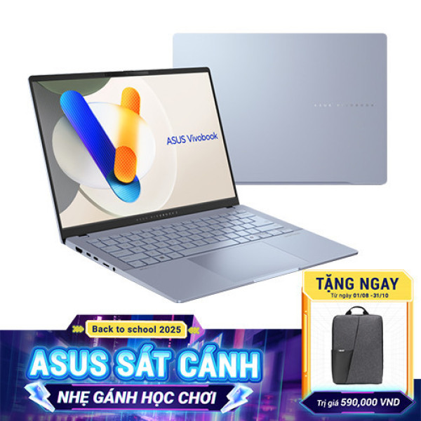 Laptop Asus Vivobook S 14 OLED S5406SA-PP059WS (Ultra 7-258V | 32GB | 1TB | Intel® Arc™ Graphics | 14.0inch 3K OLED | Win 11 | OfficeHS24 | Xanh) 