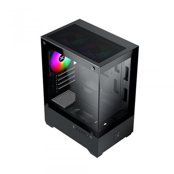 Vỏ Case Xigmatek VIEW II 3F Black EN46247 ( Matx, 3 Fan, Case Bể cá)