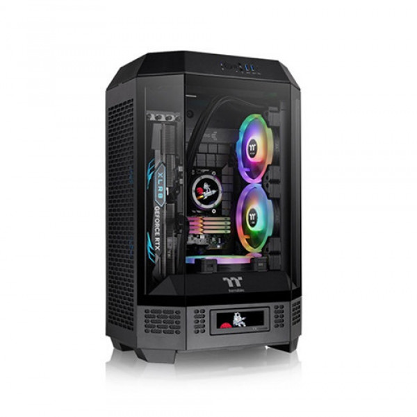 Vỏ Case Máy Tính Thermaltake Tower 300 - Black (Matx, 3 Fan 14cm, Màu Đen)