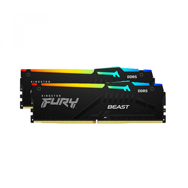 Ram Kingston FURY Beast RGB 32GB (2x16GB) DDR5 6000Mhz (KF560C30BBAK2-32)