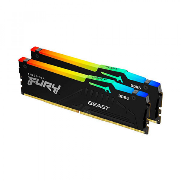 Ram Kingston FURY Beast RGB 32GB (2x16GB) DDR5 6000Mhz (KF560C30BBAK2-32)