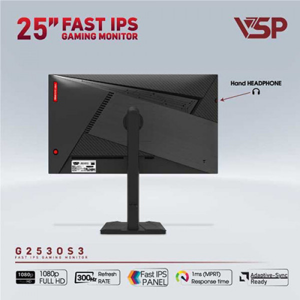 Màn hình VSP G2530S3 (24.5 inch | FHD | Fast IPS | 300Hz | 1ms)