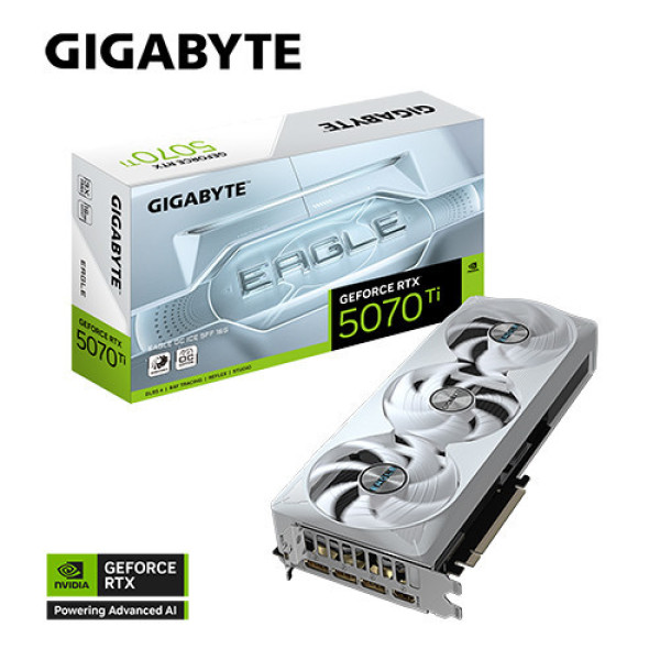 VGA Gigabyte RTX 5070 Ti EAGLE OC ICE SFF 16GB (N507TEAGLEOC ICE-16GD)