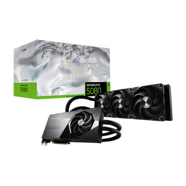 VGA MSI RTX 5080 16GB SUPRIM LIQUID SOC