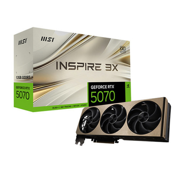 VGA MSI RTX 5070 12GB INSPIRE 3X OC