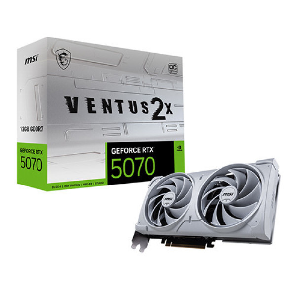 VGA MSI RTX 5070 12GB VENTUS 2X OC WHITE
