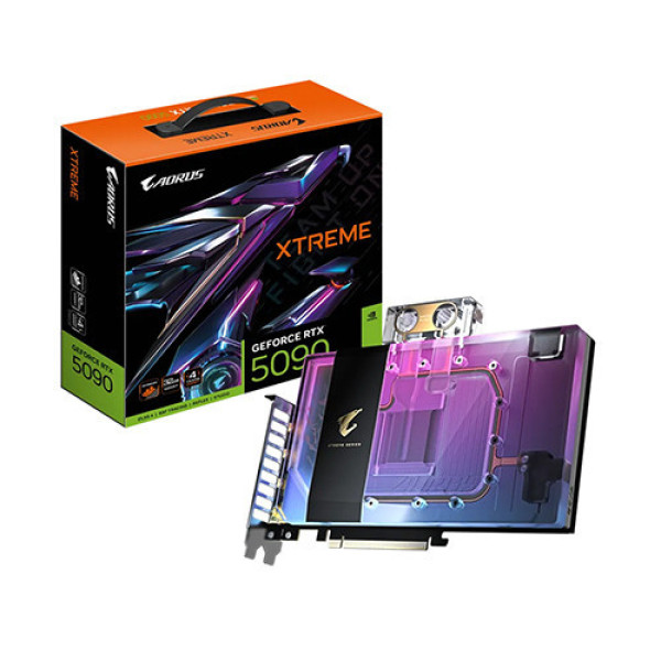 VGA Gigabyte AORUS RTX 5090 XTREME WATERFORCE WB 32GB (N5090AORUSX WB-32GD)