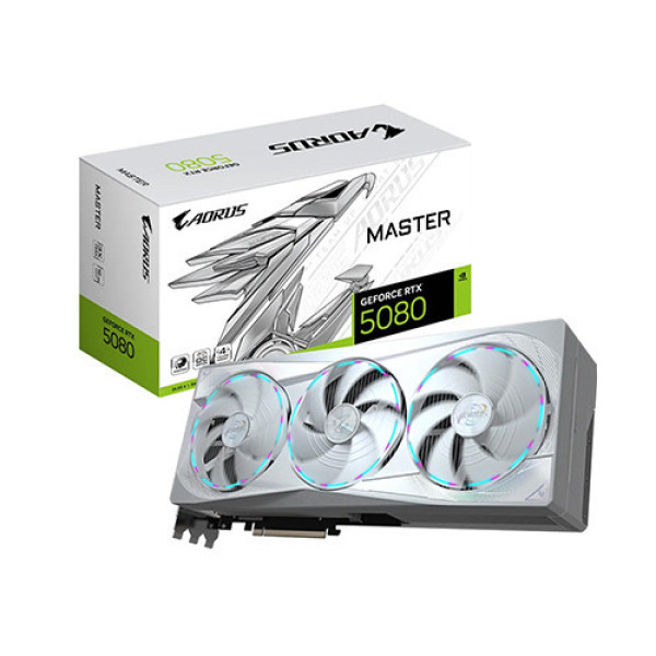 VGA Gigabyte RTX 5080 AORUS MASTER ICE 16GB (N5080AORUSM ICE-16GD)