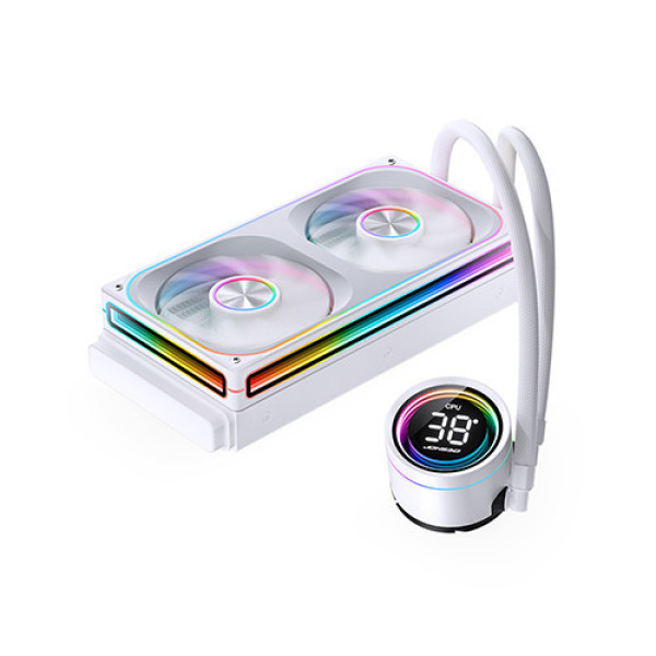 Tản nhiệt nước AIO Jonsbo TH-240 White (ARGB, Hiển thị nhiệt độ)